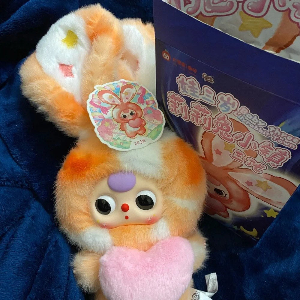Baby Three Lilly Rabbit its Orange and White with Pink Heart - Picture 4 of 6